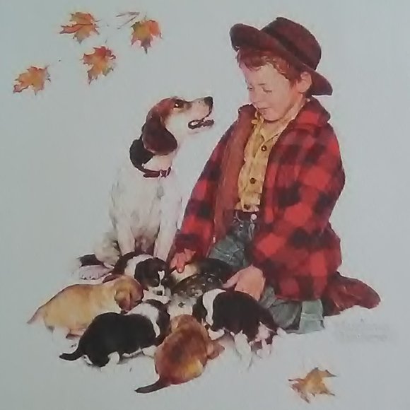 Rockwell Print/Autumn - Picture 1 of 2